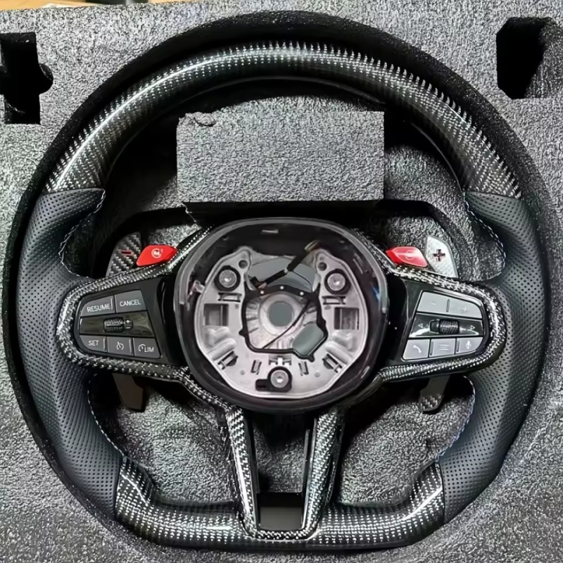 Tech Car Accessories - عجلة قيادة سيارة من ألياف الكربون