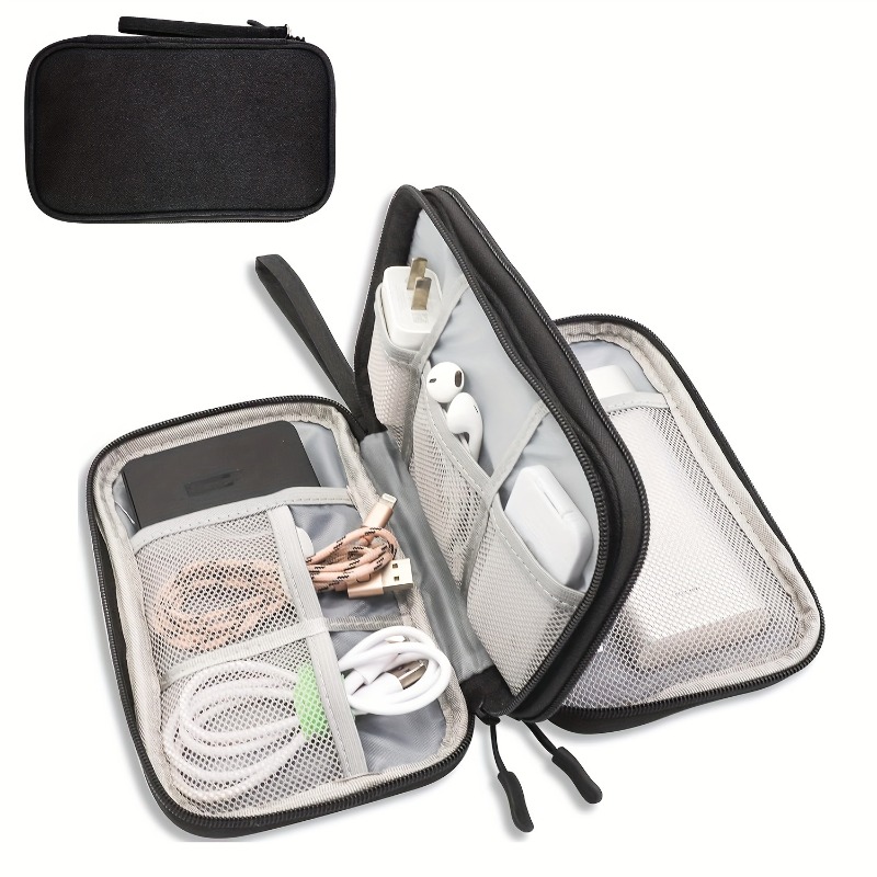 Tech Accessories Case - حقيبة تنظيم السفر، حقيبة تخزين متعددة