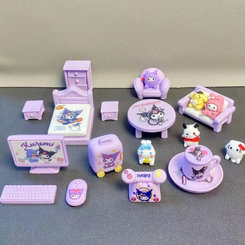 أثاث بيت الدمى المصغر بتصميم ق - مراجعة Kawaii Tech Accessories وسعره
