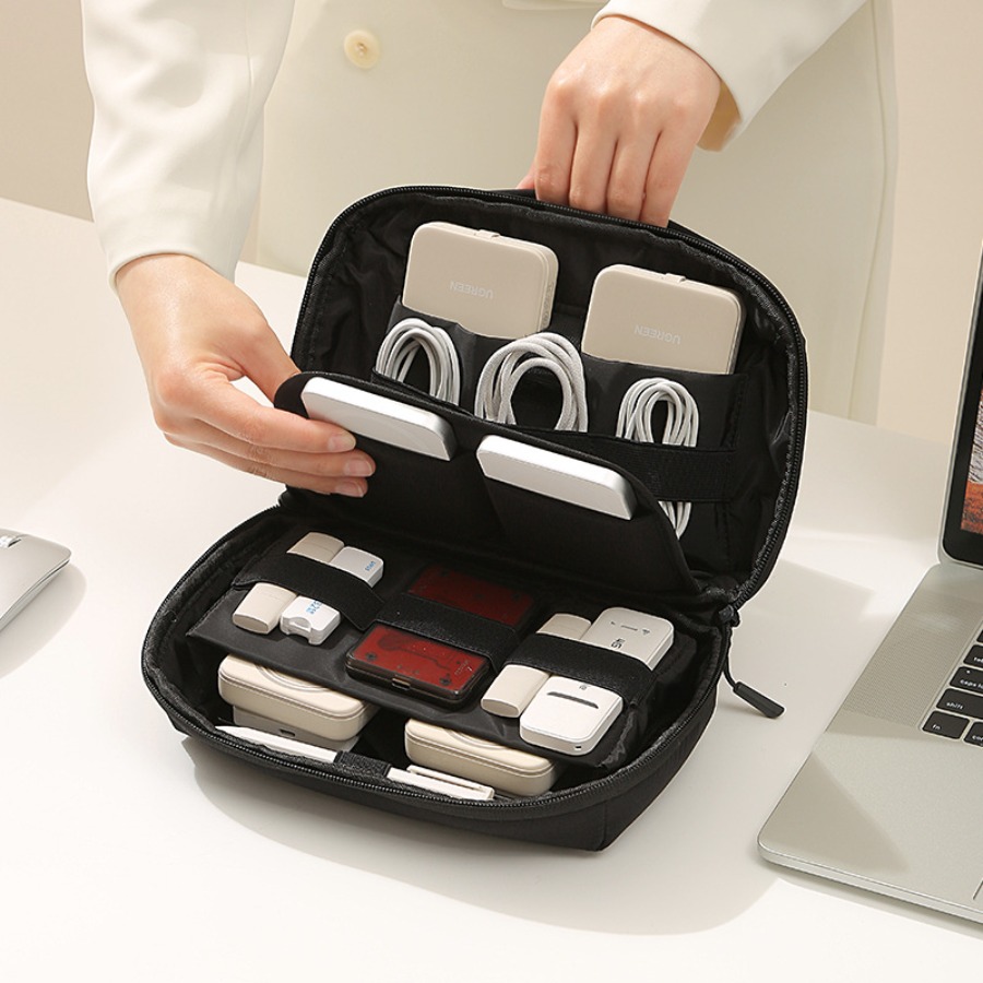 منظم أسلاك محمول للسفر، حافظة  - مراجعة Tech Accessories Travel Organizer Pouch وسعره