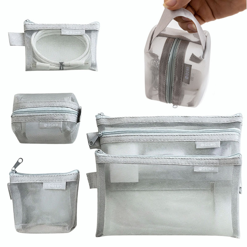 أكياس تنظيم شبكية رمادية - للس - مراجعة Tech Accessories Case وسعره